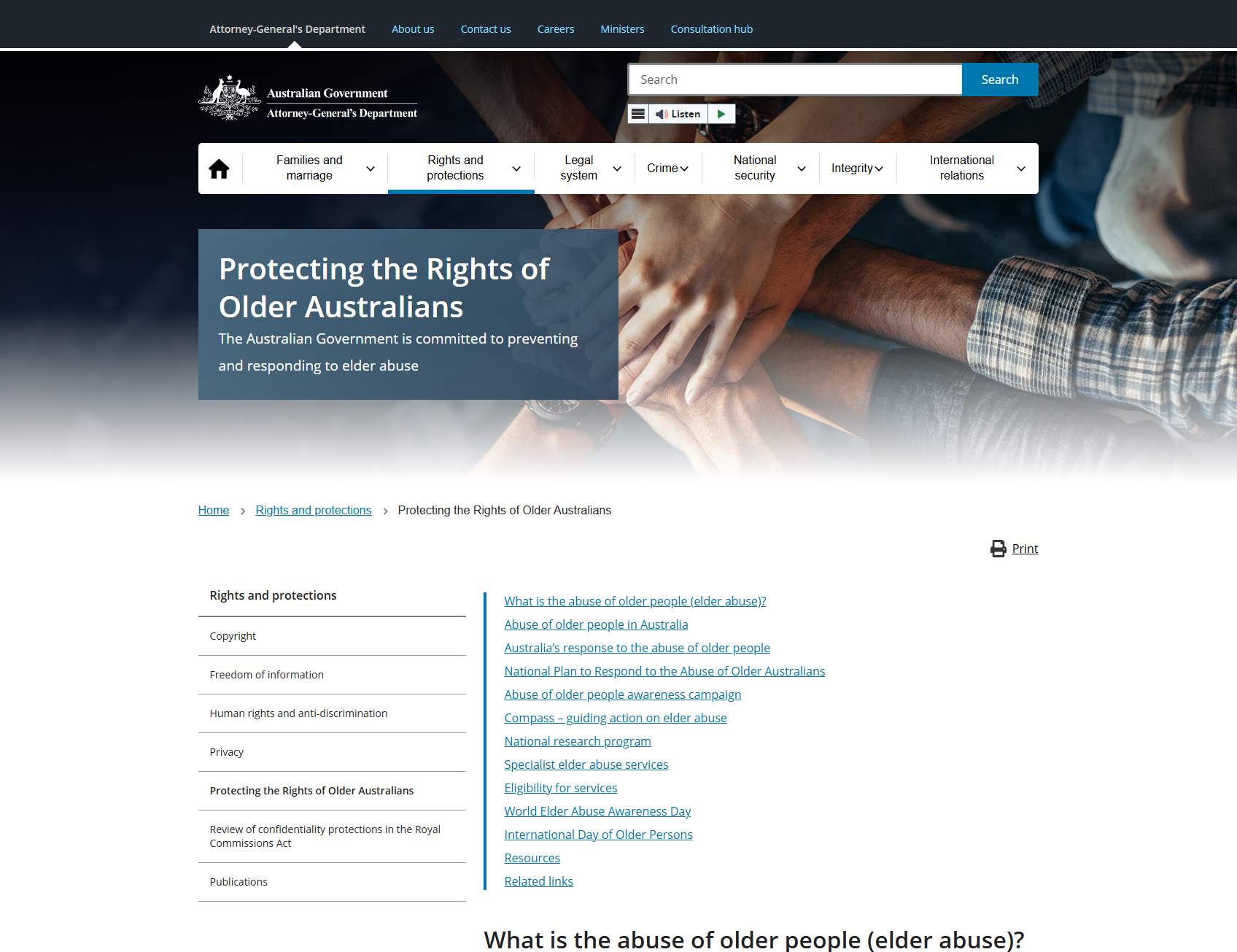 Protecting the Rights of Older Australians
