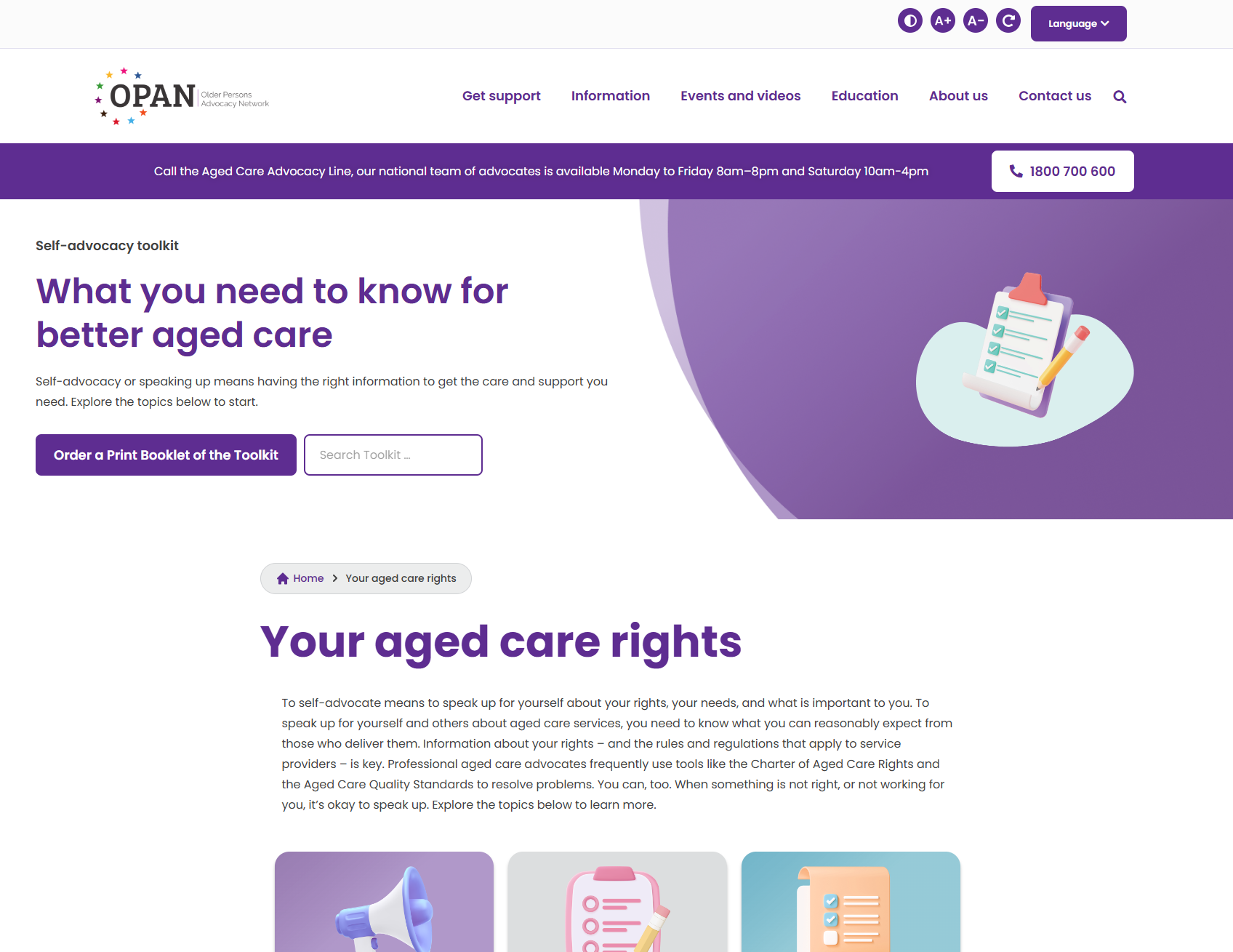 Your aged care rights