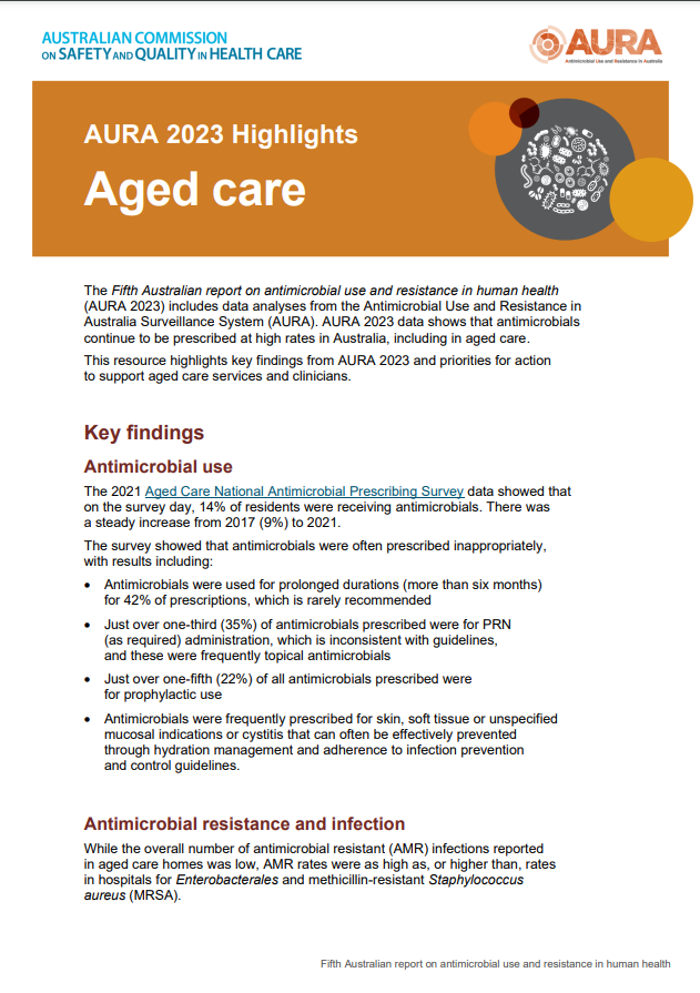 AURA 2023 Highlights for Aged care
