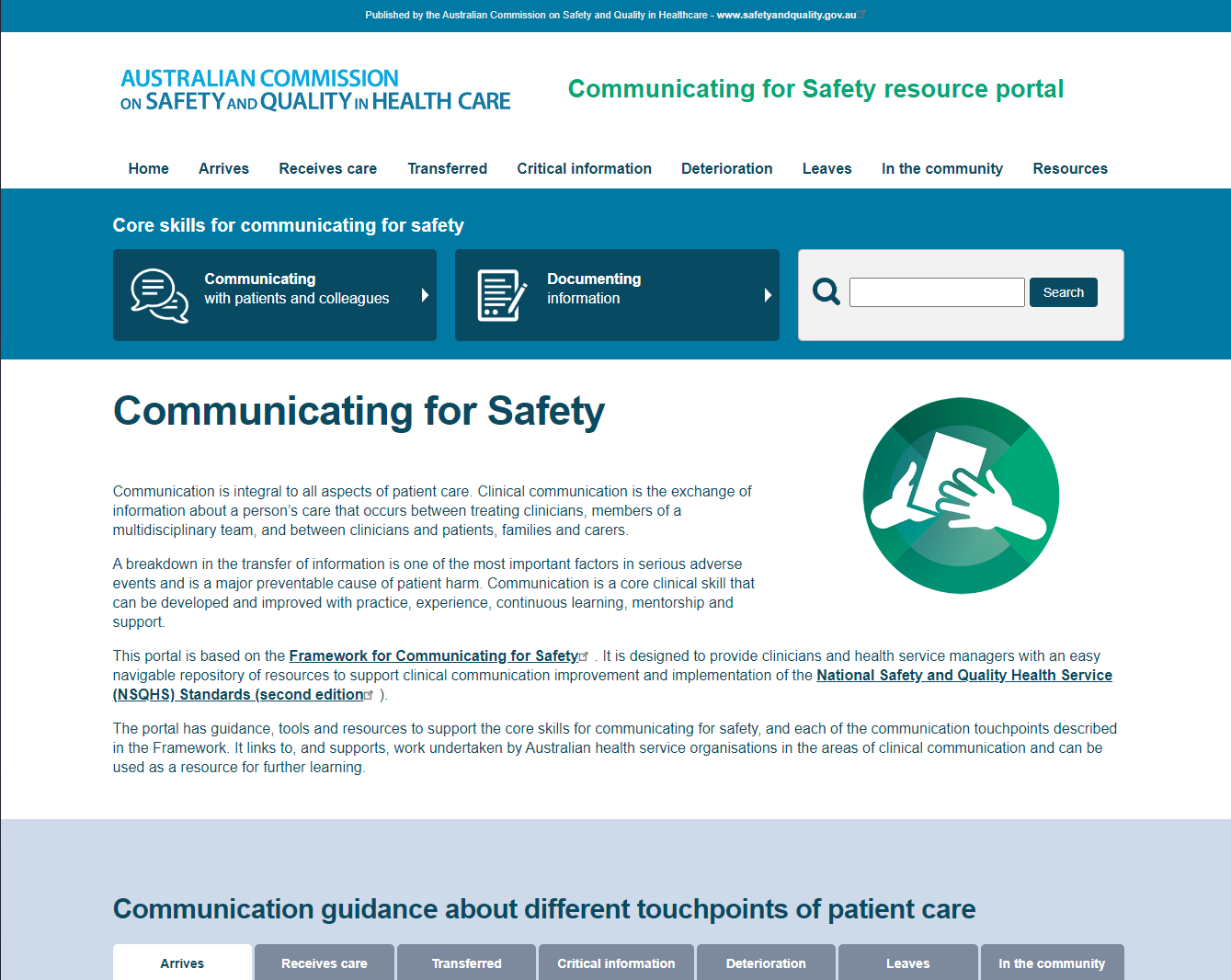 Communicating for Safety