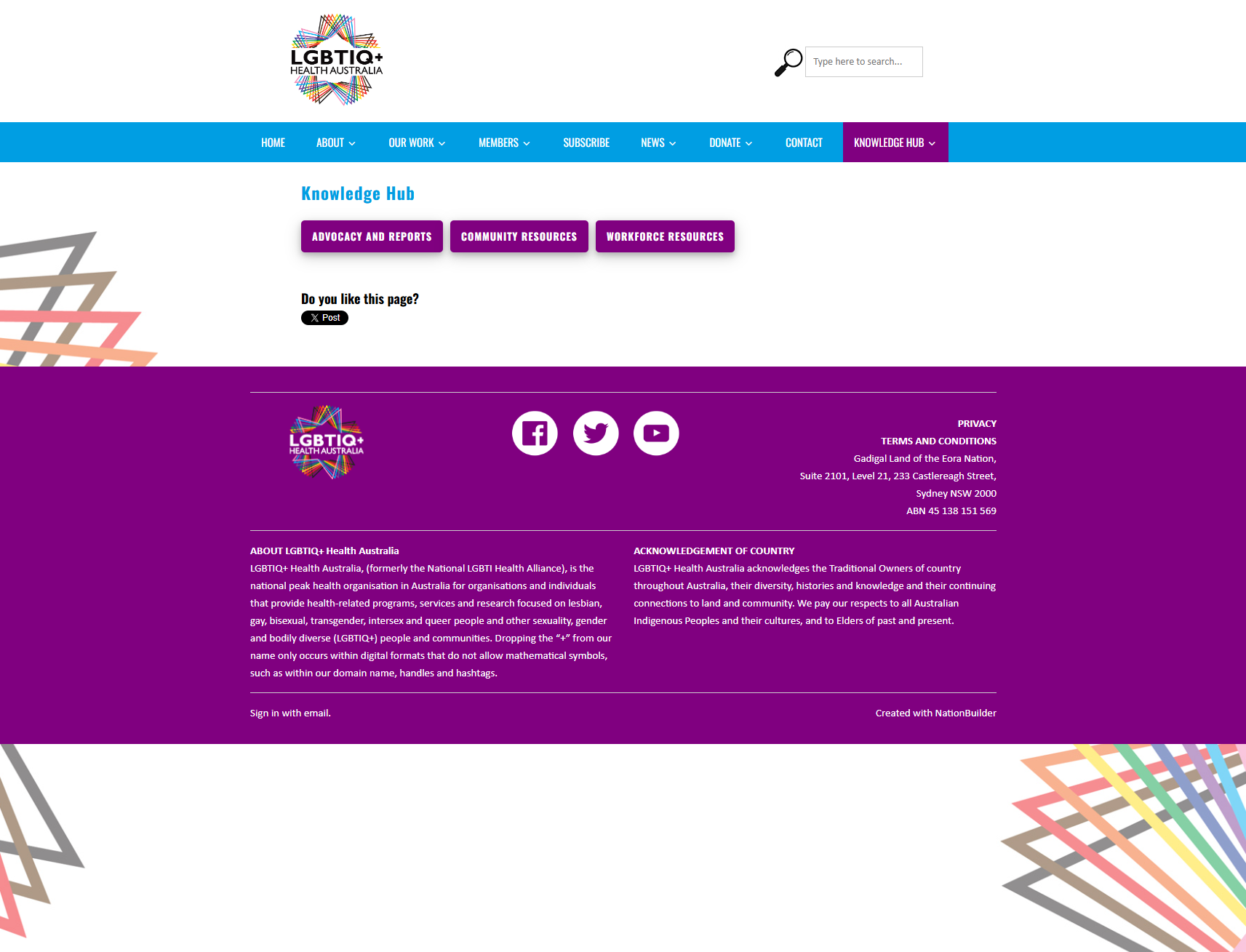 LGBTIQ+ Health Australia - Knowledge Hub