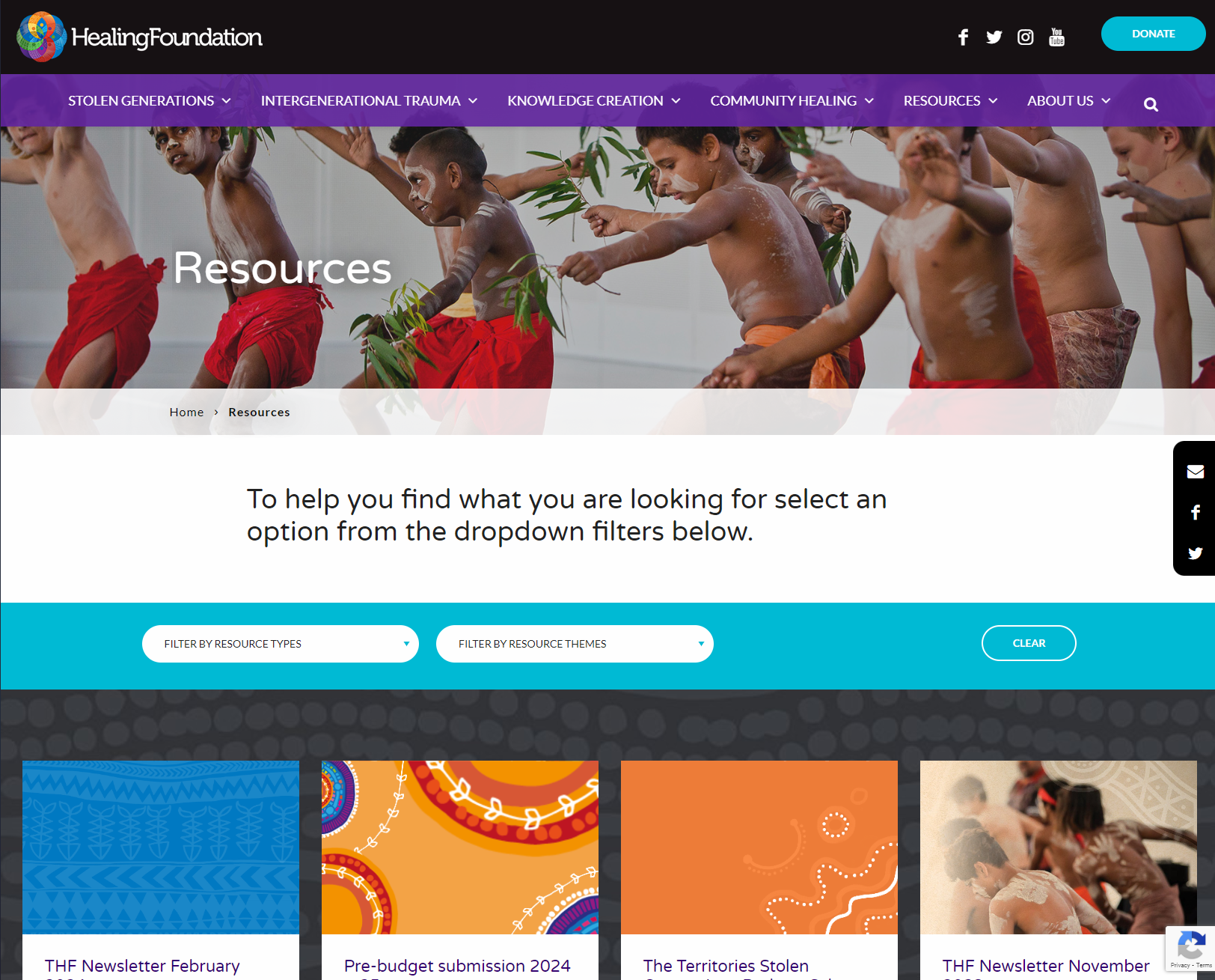 Healing Foundation - Resources