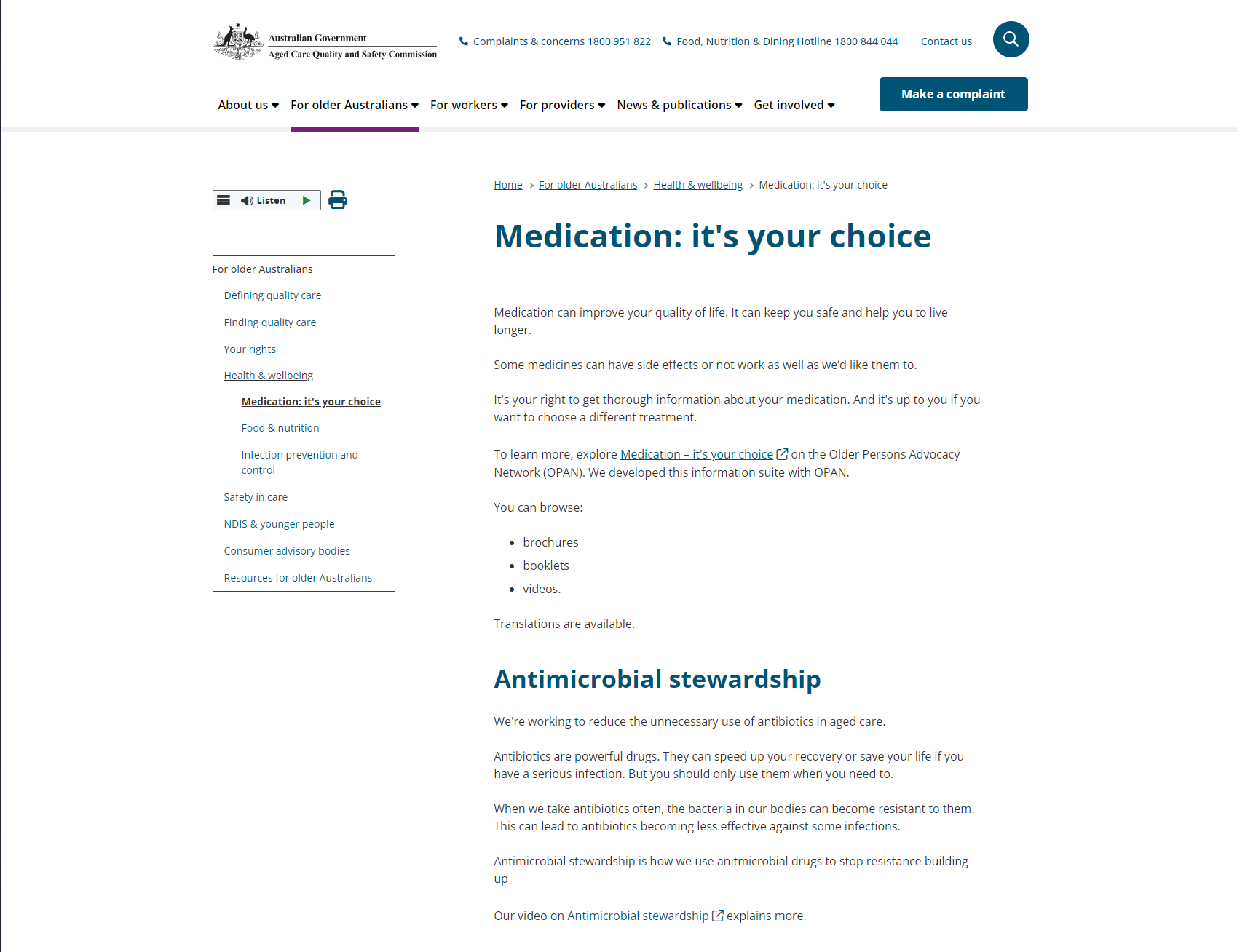 Medication: it's your choice