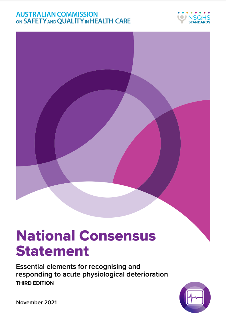 National Consensus Statement - Essential elements for recognising and responding to acute physical deterioration