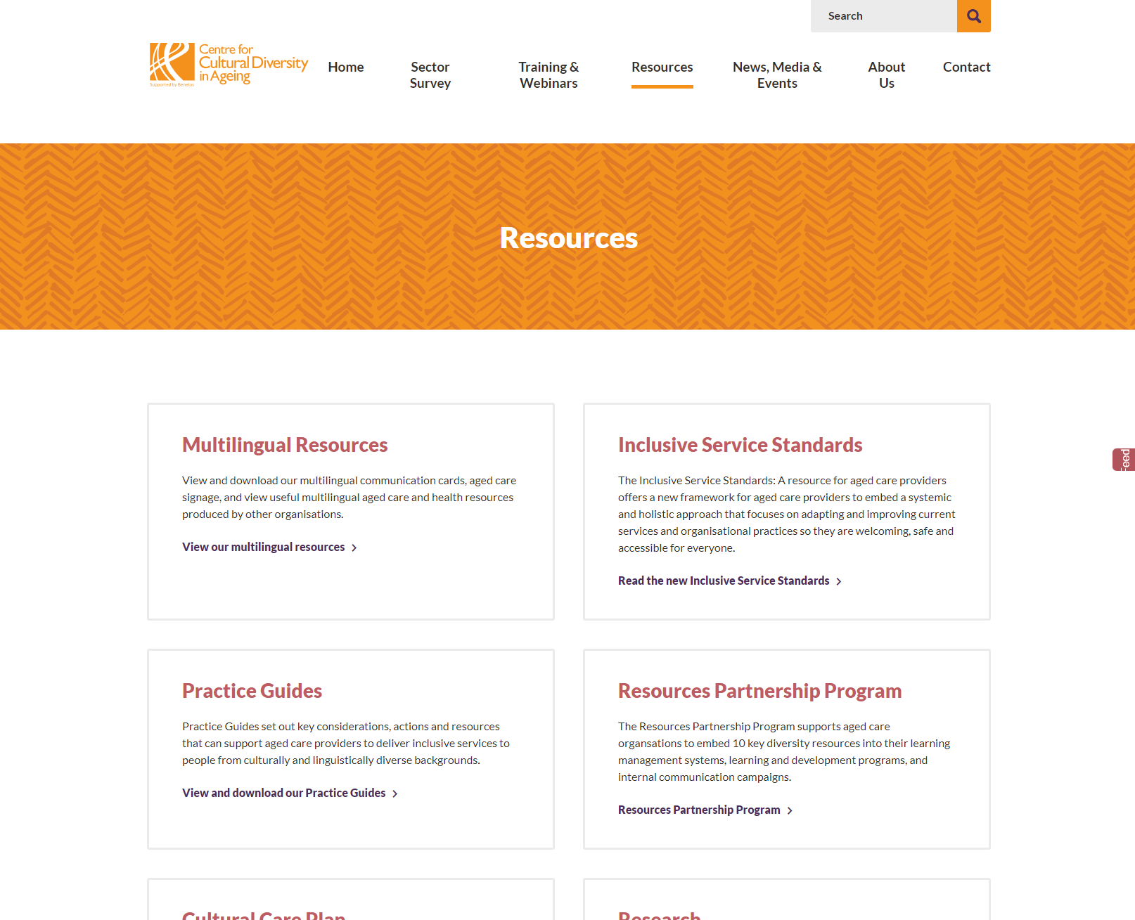 Centre for Cultural Diversity in Ageing - Resources