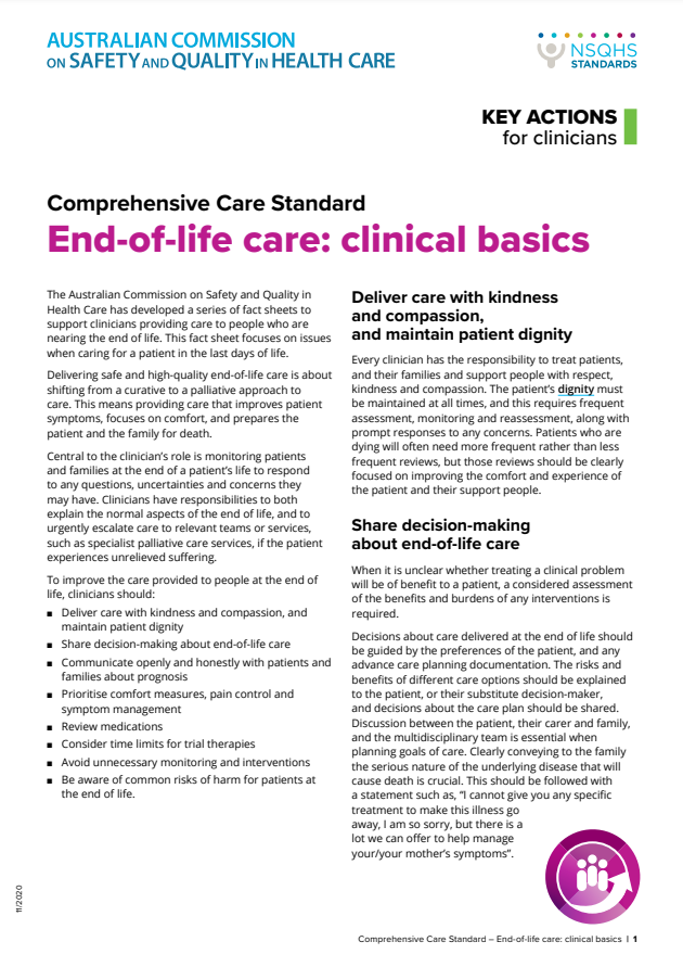 End-of-life care - clinical basics
