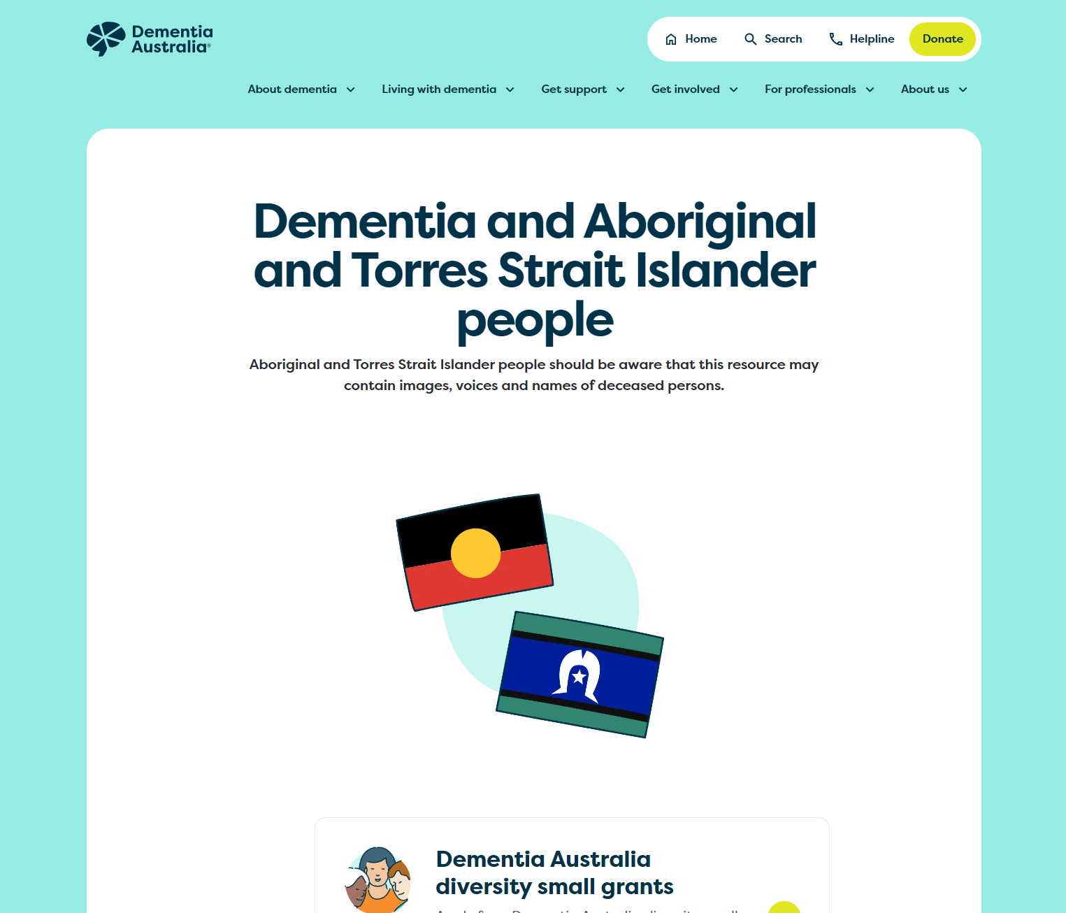 Dementia and Aboriginal and Torres Strait Islander people