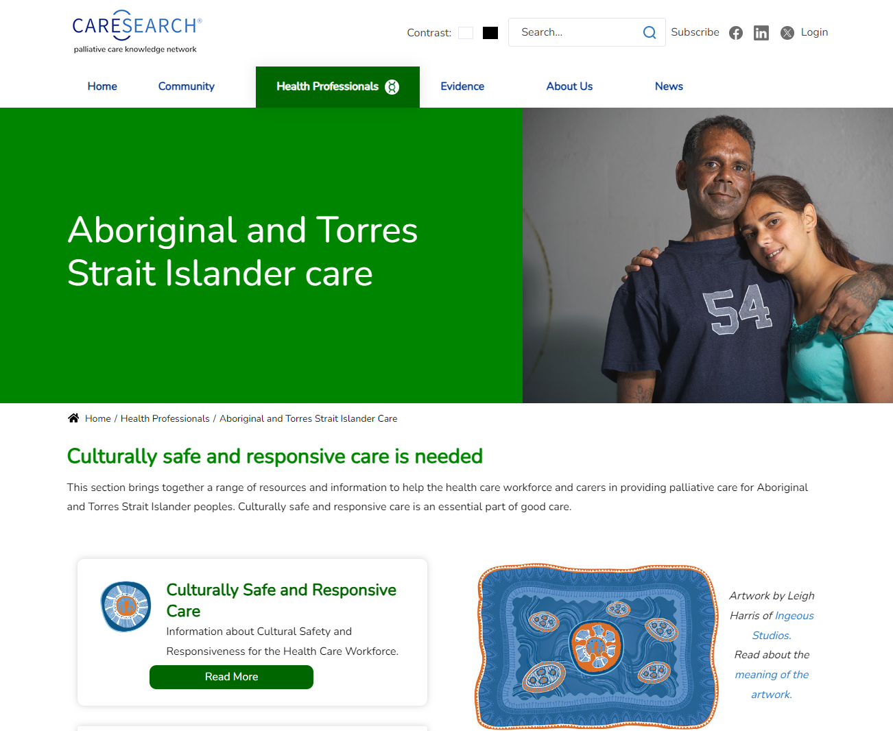 Palliative care knowledge network - Aboriginal and Torres Strait Islander care