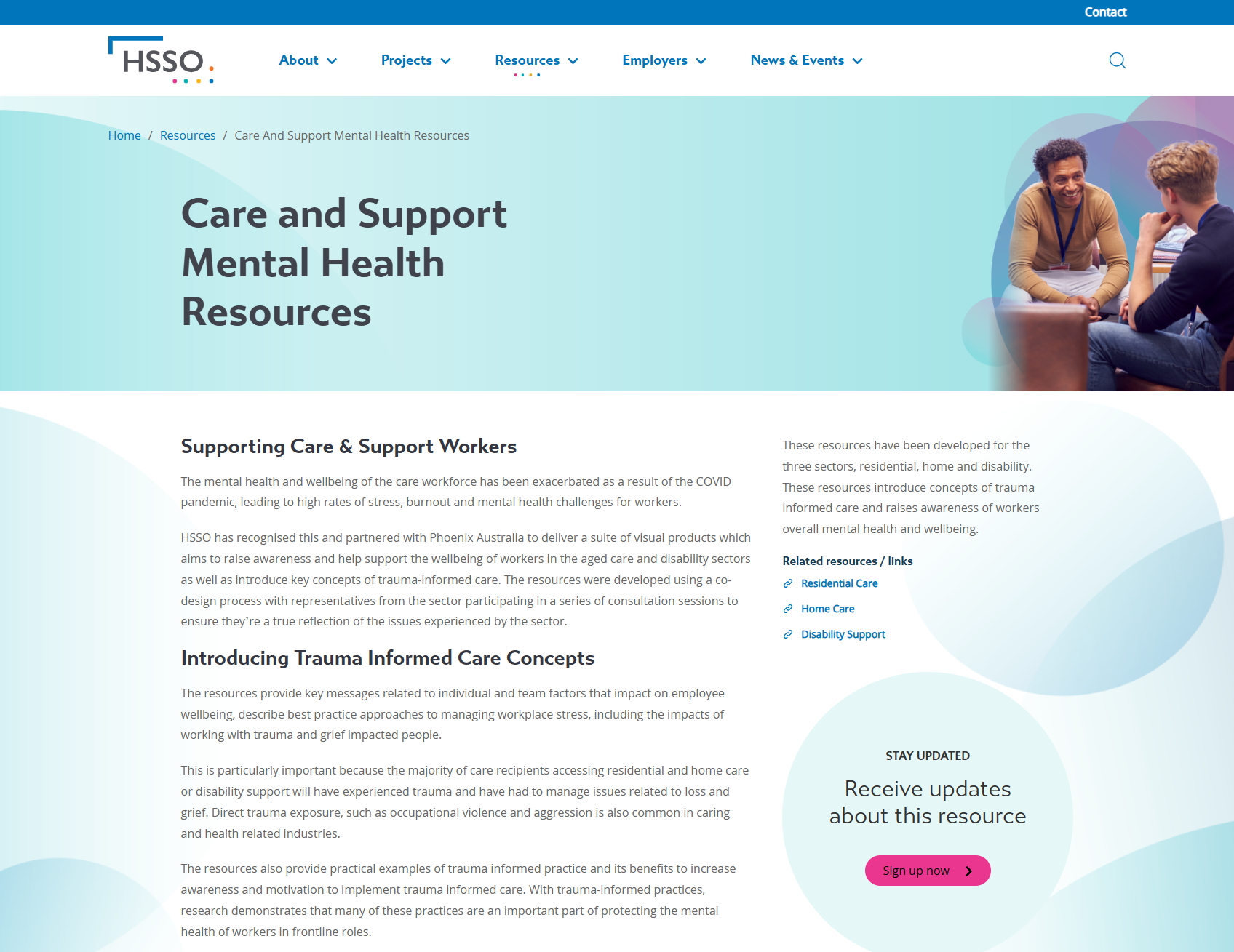 Care and Support Mental Health Resources