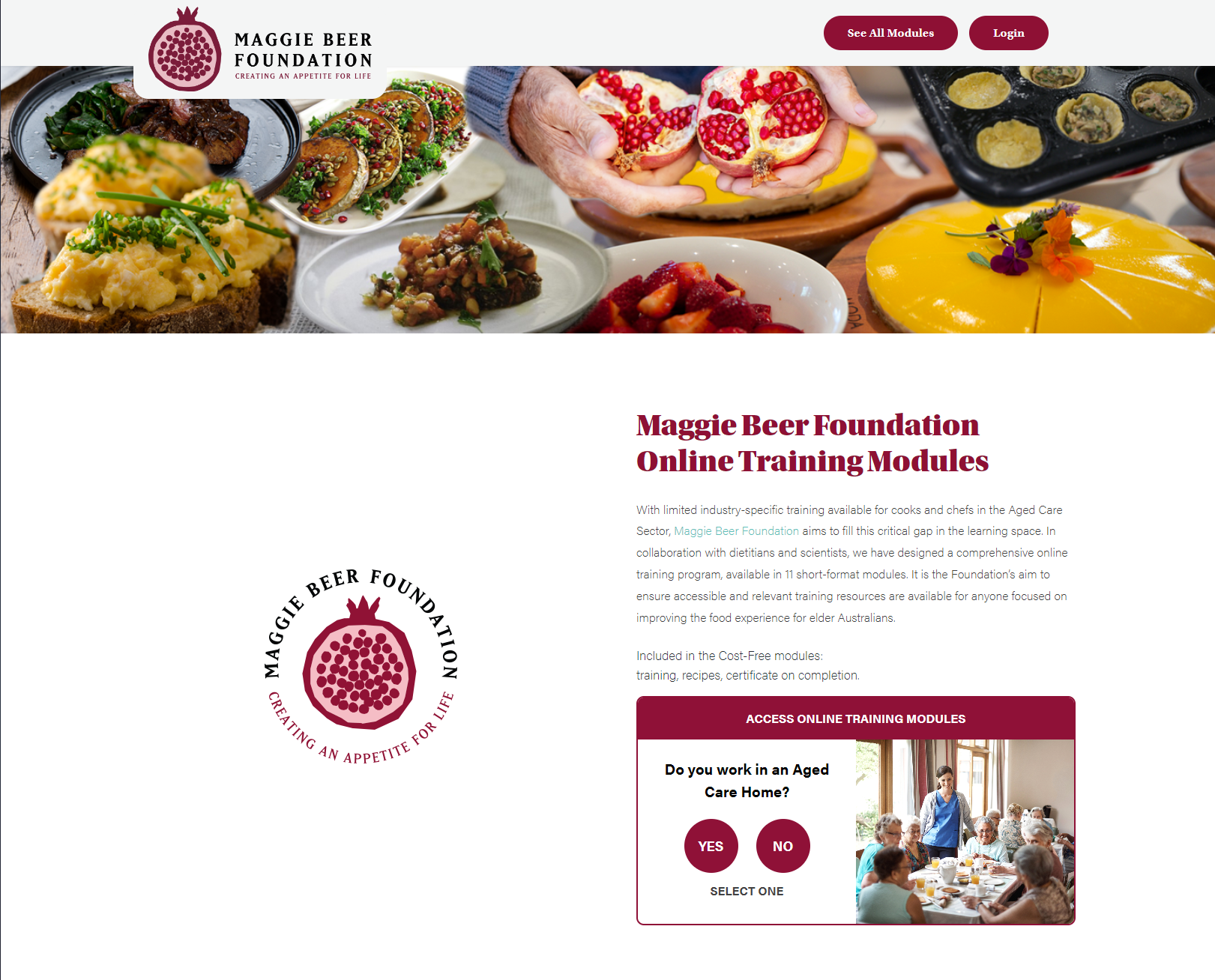 Maggie Beer Foundation - Online Training Modules