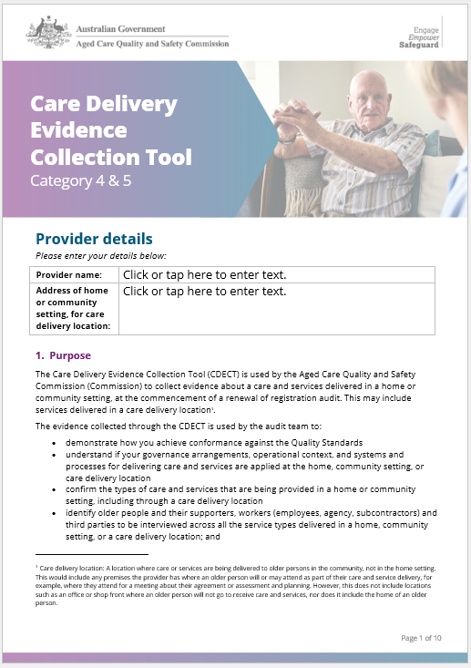 CDECT – Care delivery location (Category 4 & 5) thumbnail