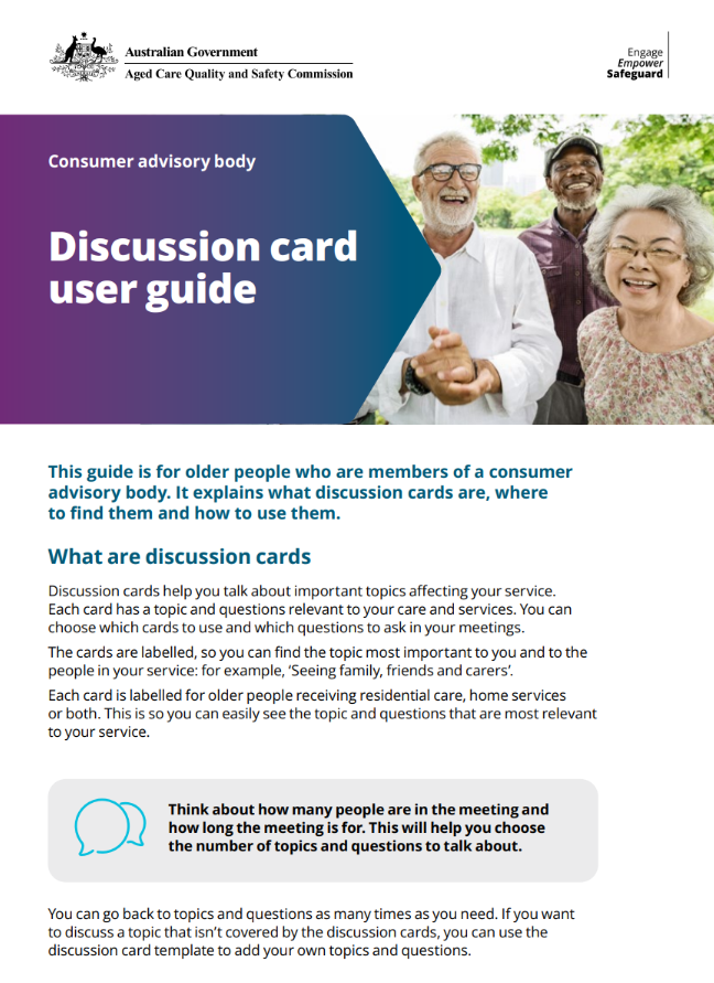 Consumer advisory body discussion card user guide thumbnail