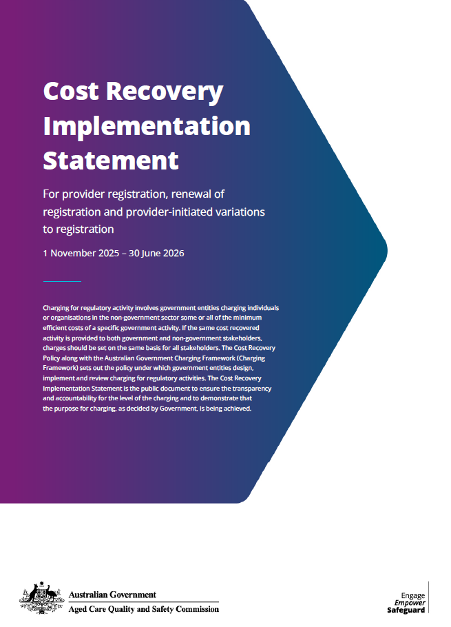 Cost Recovery Implementation Statement