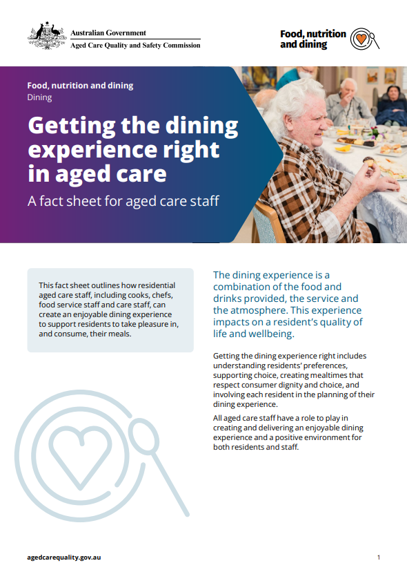 Getting the dining experience right in aged care image thumbnail