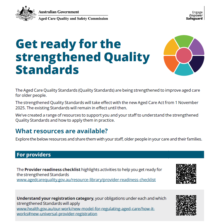 Get ready for the strengthened Quality Standards - resources