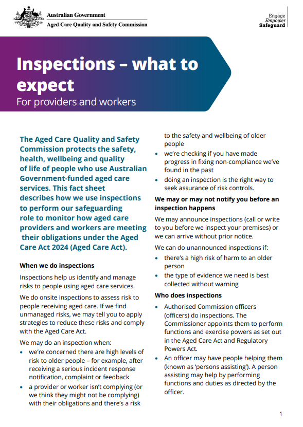 Inspection Fact Sheet - thumbnail image