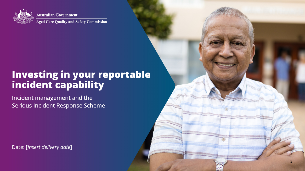 Investing in your reportable incident capability - Powerpoint thumbnail image