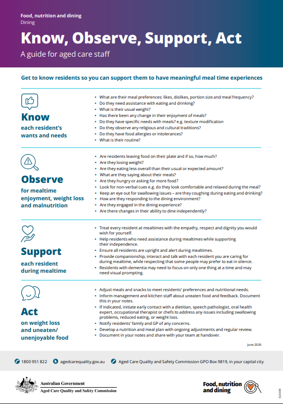 Know, Observe, Support, Act poster thumbnail