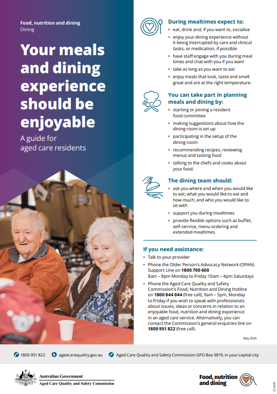 Your meals and dining experience should be enjoyable - thumbnail image