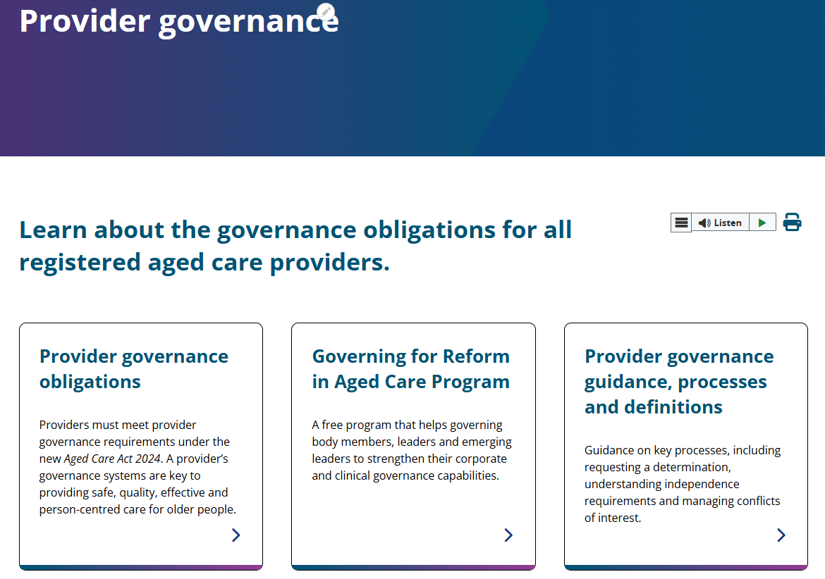 Provider governance page thumbnail