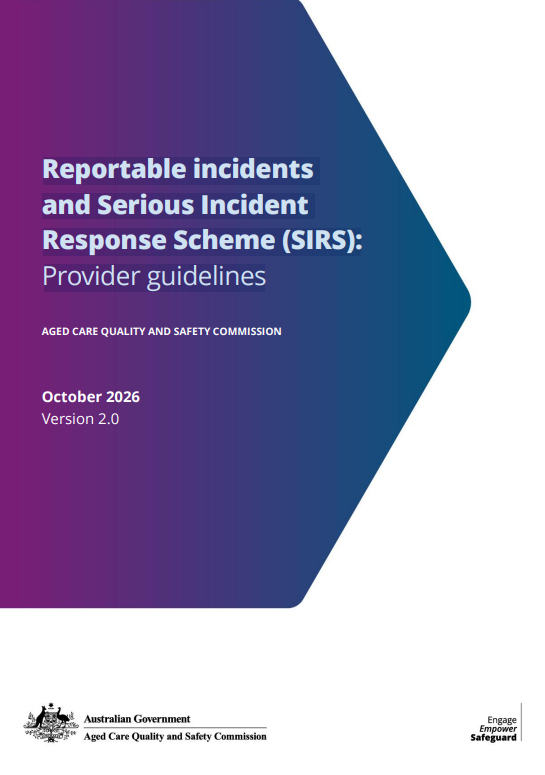 Reportable incidents SIRS Provider guidelines