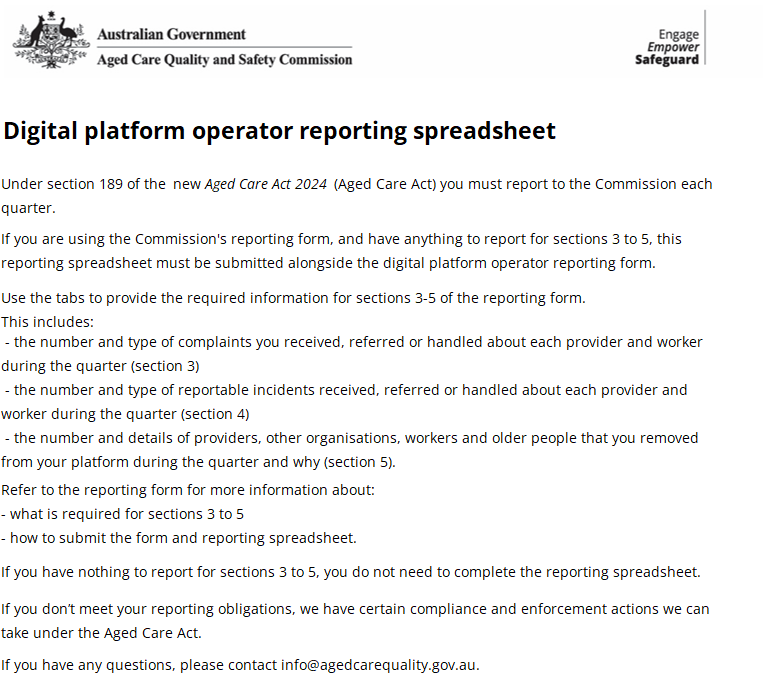 Reporting spreadsheet -thumbnail image
