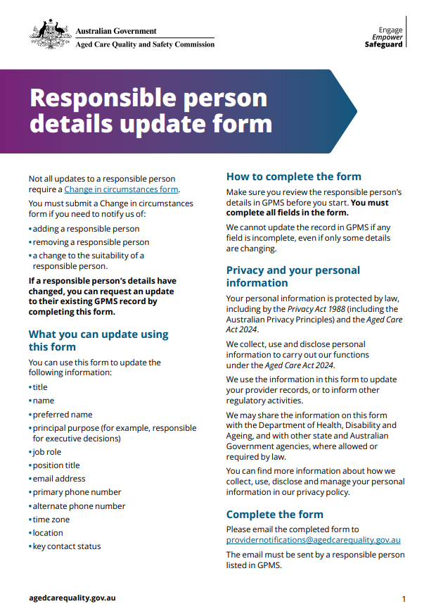 Responsible person details update form thumbnail image