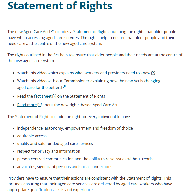 Statement of rights - workers