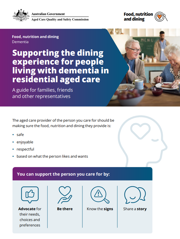 Supporting the dining  experience for people  living with dementia in  residential aged care thumbnail image